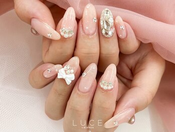 ルーチェ バイ ビアンカ 渋谷店(luce by Bianca)の写真/思わず自慢したくなるような特別ネイル♪ステキ女子は指先から◎特別な日に映えるネイルはお任せ!