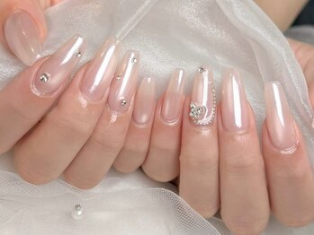 リッシュ ドゥ(RICHE deux)の写真/シンプルちゅるんなネイル！オフィスネイルやショートネイルが映える可愛いデザイン♪