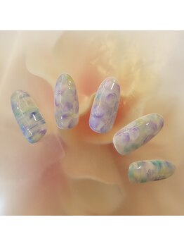 ニュアンスフラワーネイル