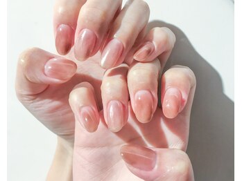 ネイル アヴァンス あべのルシアス店(Nail AVANCE.)/ブラウンちゅるんネイル 太田