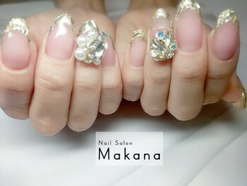 マカナ(Makana)/ガラスフレンチネイル