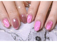 アルーシェ 平井(Alushe)/ピンク×グレー×マグネット