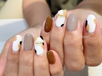 ネイルサロン イントゥ(into_)/三毛猫ネイル