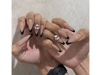 【梁本】　ブラックVフレンチ