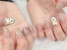 可愛いわんちゃんネイル(新宿)