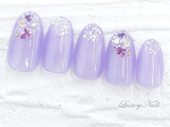 ラグジュアリー ネイルズ(Luxury Nails)/キラキラ*あじさいNail