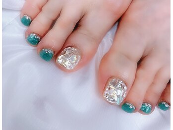 ディアリーネイル(Dearly Nail)/【フット】ホログラムネイル