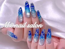 エムズ ネイルサロン(M2)/ブルーマグネットY2Kネイル