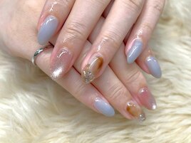 ニュアンスネイル/秋冬デザイン