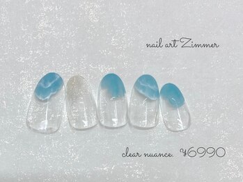 ネイルアート ジマー/クリアニュアンスコース¥6990