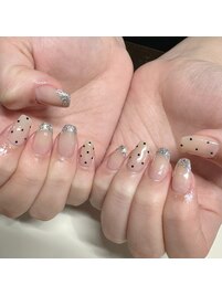 ラメフレンチ