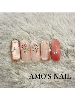 アモズネイル さっぽろ東急百貨店(AMO'S NAIL)/11000円デザイン
