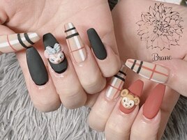 キャラクター冬ネイル