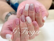 ジーフィンガー 大井町店(G Finger)/ピンク×ホワイトフラワー