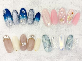 ネイルエイム(Nail eim)の写真/当店人気NO1《初回限定★【毎回オフ無料】今月のオススメ定額¥7840→¥5980》毎月限定デザインでお洒落に♪