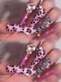 クリスタルネイル ゆめタウン久留米店&nbsp;PINK ヒョウ柄nail