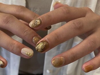 アイネイルズ 天神今泉店(I-nails)/【misa.s】ブラウンニュアンス