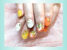 ピアチェーレ(Piacere)/ヤシの木夏ネイル☆