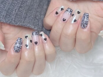 リアンネイル(lian nail)/ツイードネイル
