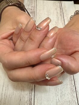 ネイルベース ネイル ケア サロン ミウラ(miura)/華やかオフィスネイル