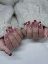 christmas red/クリスマスネイル