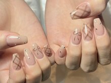 ネイル モア 岐阜駅店(nail mor.)/チェックネイル
