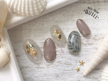 ネイルサロン クイル(QUILL)/7月☆シアー☆リゾート【1】