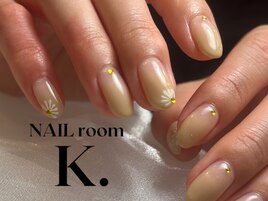 グラデーション手書きフラワー