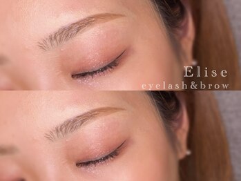 エリーゼ(Elise)の写真/アイブロウメニュー豊富!眉カラー眉パーマ有◎同時にまつげも眉毛も整うサロン♪目元に存在感★