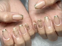 ネイル モア 岐阜駅店(nail mor.)/ガラスフレンチ