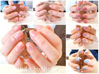 グランボヌール(grand bonheur)の写真/【シェラックワンカラー¥4000/デザインもお得に可能◎】イベント向けに短期間だけネイルをしたい方にも♪