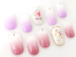 グラデーション+シェル