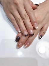 クリスタルネイルサロン(Crystal Nail)/冬アシメネイル