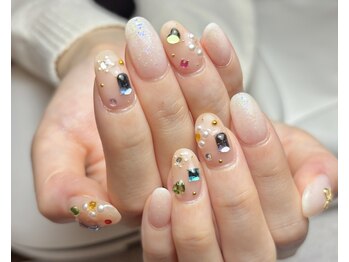 モンルポ 大阪梅田店(MonRepos)/ビジューネイル