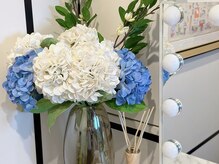 R-1ビューティーサロン 銀座/紫陽花の飾り付け♪