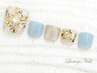*LuxuryNails*こだわりフットジェル☆デザイン＋整爪ケア＋フットバス付¥8500