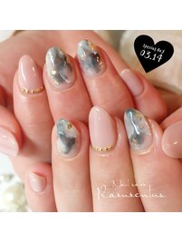 ニュアンスネイル☆大理石風