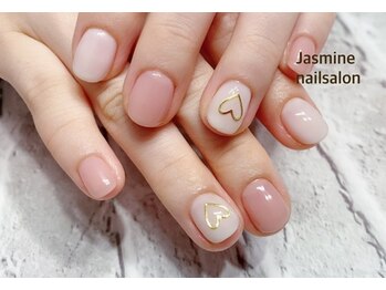 ジャスミンネイルサロン(Jasmine)/シンプルハートデザイン