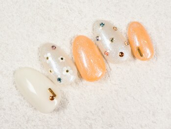 ケージュール(Kjour)/パステルオレンジ　カラフル　花