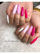 ネイルカレッジアンドサロン ナチュレ(nailcollege&salon NATURE)/スカルプ（チップ）やり放題