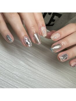 チャイ 大阪上本町店(chai)/シルバーネイル