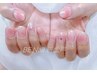 □HAND■ ぷるっと艶感♪チークネイル アート2本サービス¥5680