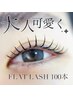 【ナチュラルで印象的な目元に♪】フラットラッシュ100本　7000→6300円