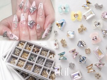 キューティルネイル 横浜関内(Cutilnail)の写真/海外直輸入のトレンドパーツを豊富にご用意！こだわりパーツで周りと差がつくワンホンネイルも大人気♪