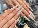 レース×3Dフラワースティレット