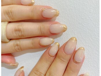 アイ アンド ネイル ロカヒ(Eye & nail LOKAHI)/上品ミラーフレンチ