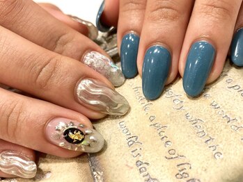 ネイルサロン ティディ(TIDY)/アースカラー×なみなみネイル