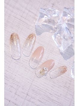 ラルネイル 大宮(Lull. nail)/＊リングアクセ風＊上品グラデ＊