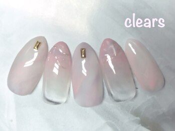 ビューティーネイルサロン クリアーズ(Clears)/透け感がが綺麗なシアーネイル