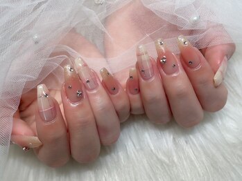 ジョアアンジェ 上本町店(joieange)/チークネイル チェックネイル